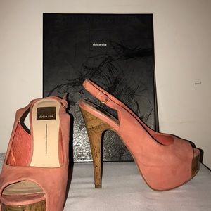 Dolce Vita Swede Salmon Heels